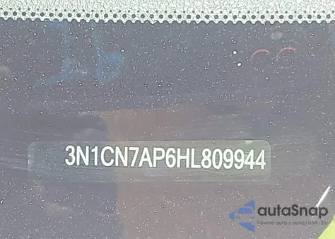 2017 Nissan Versa 1.6 Sv from USA, damaged, VIN 3N1CN7AP6HL809944